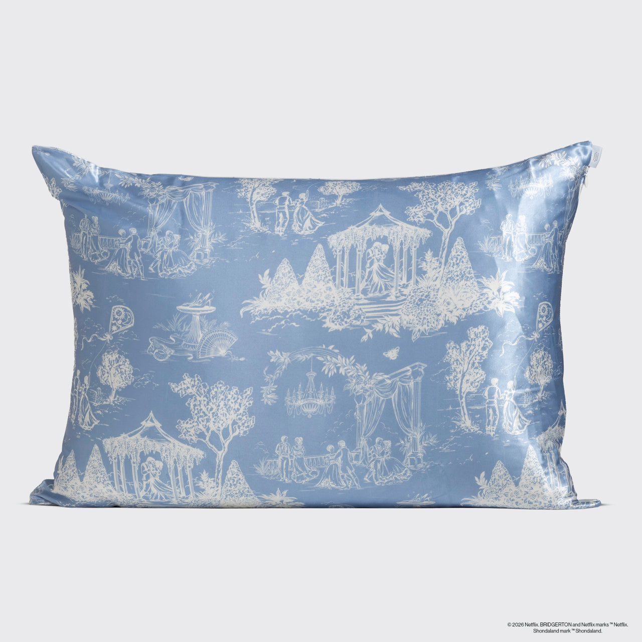 ⏳ Limited Edition | Bridgerton x Kitsch Satin Pillowcase in Garden Toile 2 Pack - Free Shipping - Image 3