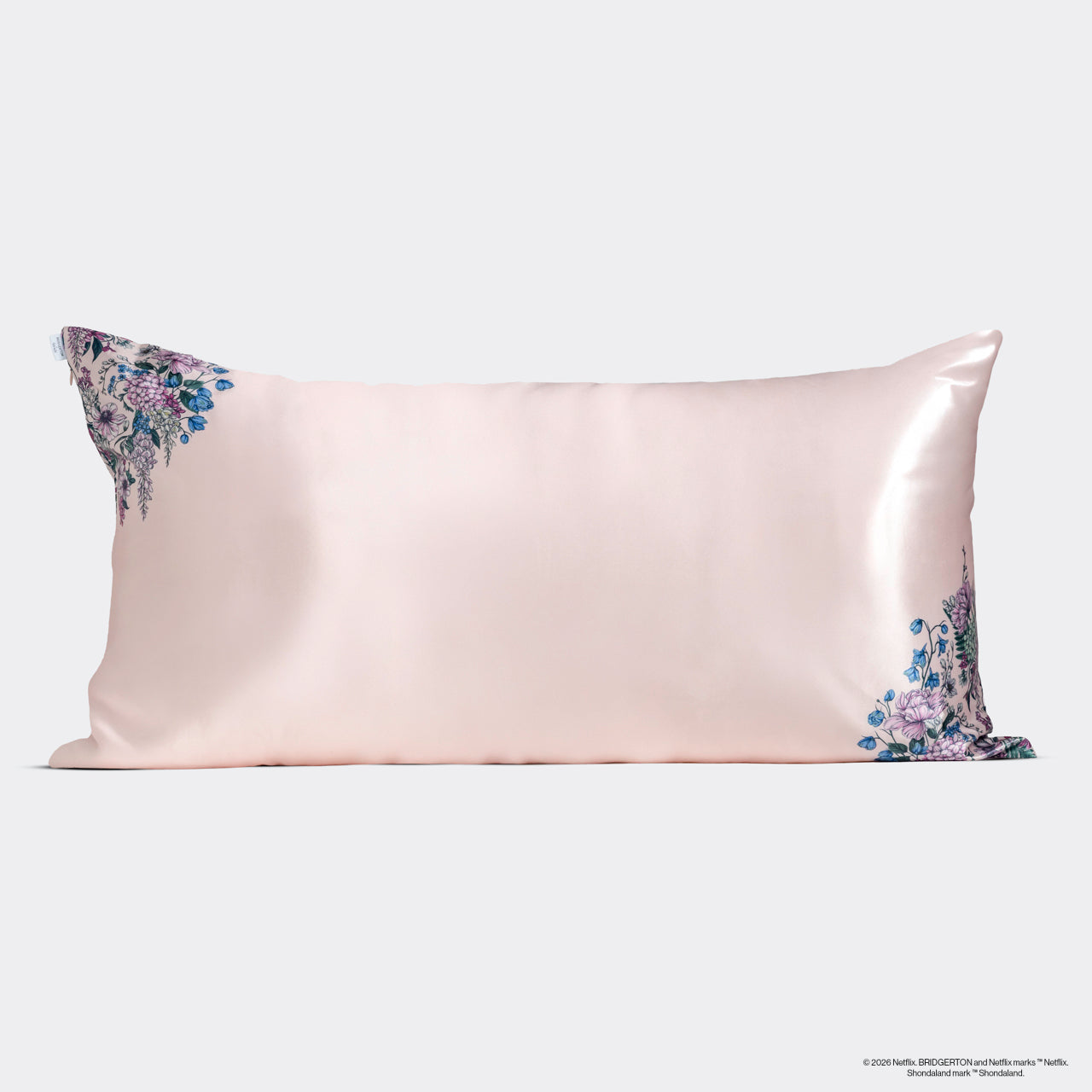 ⏳ Limited Edition | Bridgerton x Kitsch Satin Pillowcase in Wisteria - King - Premium Quality - Image 3