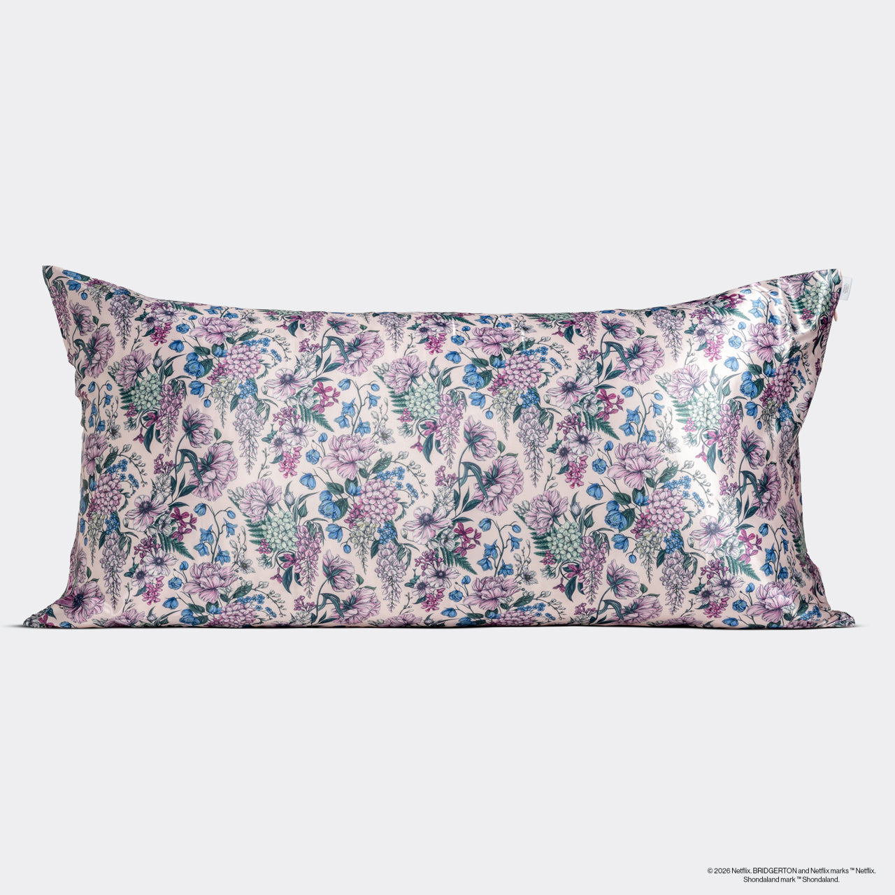 ⏳ Limited Edition | Bridgerton x Kitsch Satin Pillowcase in Wisteria - King - Premium Quality - Image 2