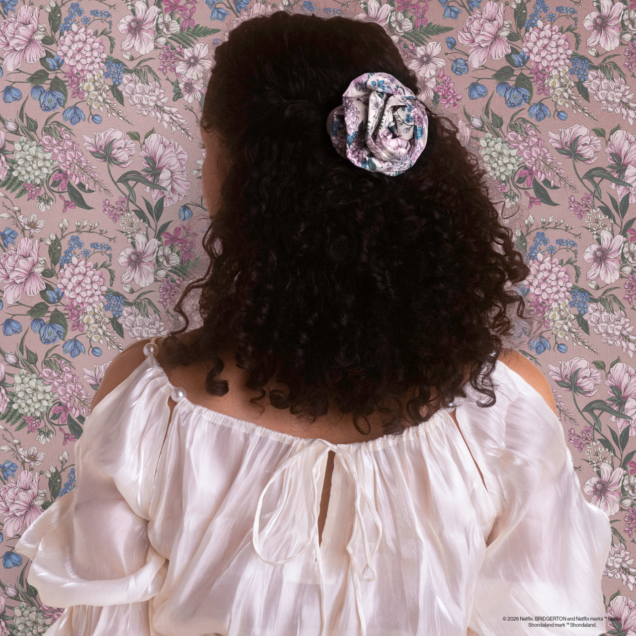 💎 Premium | Bridgerton x Kitsch Satin Rosette Medium Flat Cloud Clip in Wisteria - Special Deal Today - Image 4