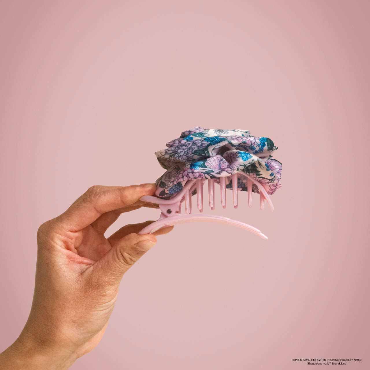 💎 Premium | Bridgerton x Kitsch Satin Rosette Medium Flat Cloud Clip in Wisteria - Special Deal Today - Image 3