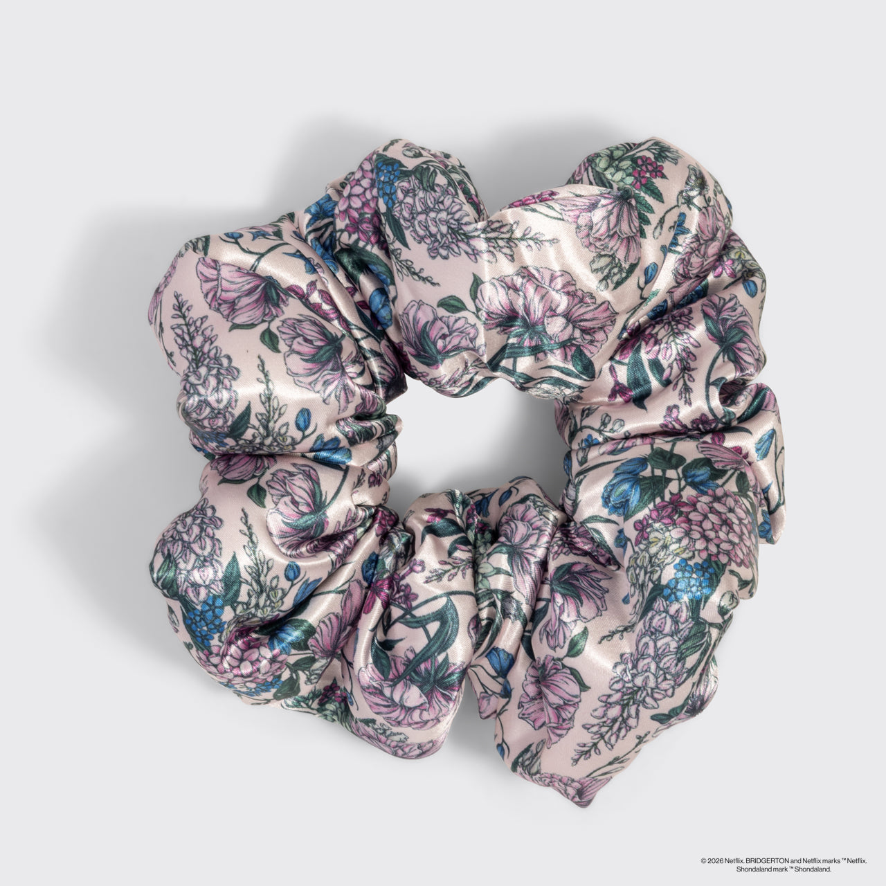 ✨ Must Have | Bridgerton x Kitsch Satin Pillow Scrunchies in Toile in Bloom - Premium Quality - Image 5
