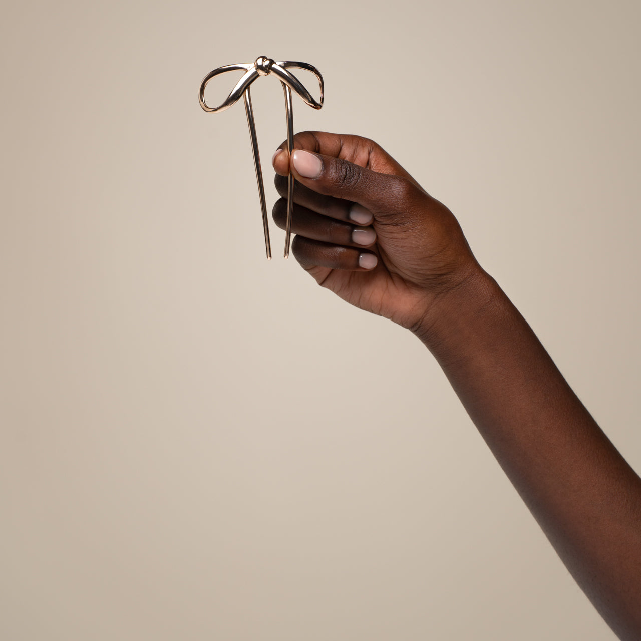 π Best Seller | Gold Bow French Hair Pin - Mini - Fast Delivery - Image 4