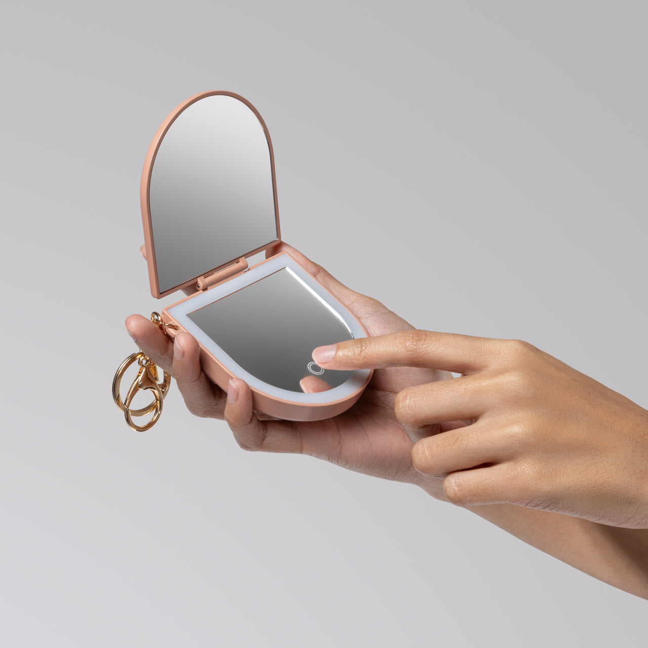 π Premium | Terracotta Compact Mirror Keychain - 60% Off - Image 2