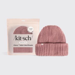 💎 Premium | Glazey Satin-Lined Beanie in Blush - Special Deal Today