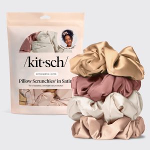 ✨ Must Have | Blush Satin Pillow Scrunchies - Special Deal Today