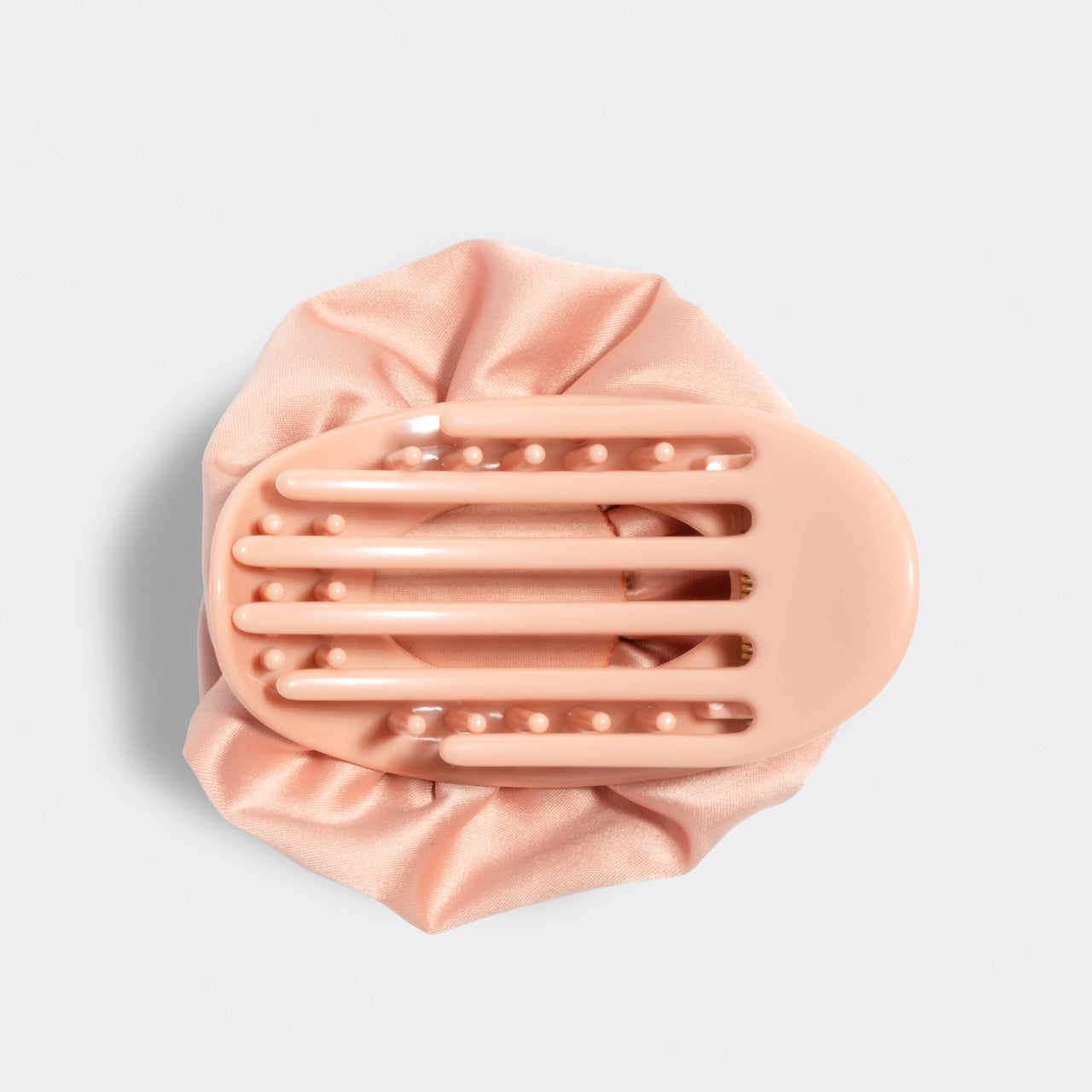 π Premium | Satin Rosette Flat Cloud Clip in Terracotta - Medium - Fast Delivery - Image 5