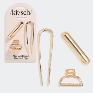 💎 Premium | Gold Mini Metal French Hair Pin & Clips Set - 60% Off
