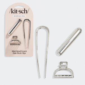⭐ Top Rated | Silver French Hair Pin & Clips Set - 60% Off