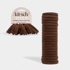 ✨ Must Have | Chocolate Seamless Hair Elastics 20pc Set - Free Shipping