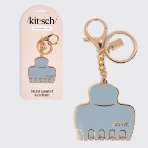 ✨ Must Have | Haze Blue Cloud Clip Metal Enamel Keychain - Special Deal Today