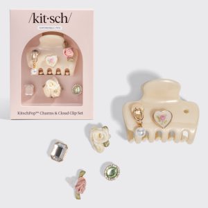 ⭐ Top Rated | KitschPop Cloud Clip & Charms in Pearlized Cream - 60% Off