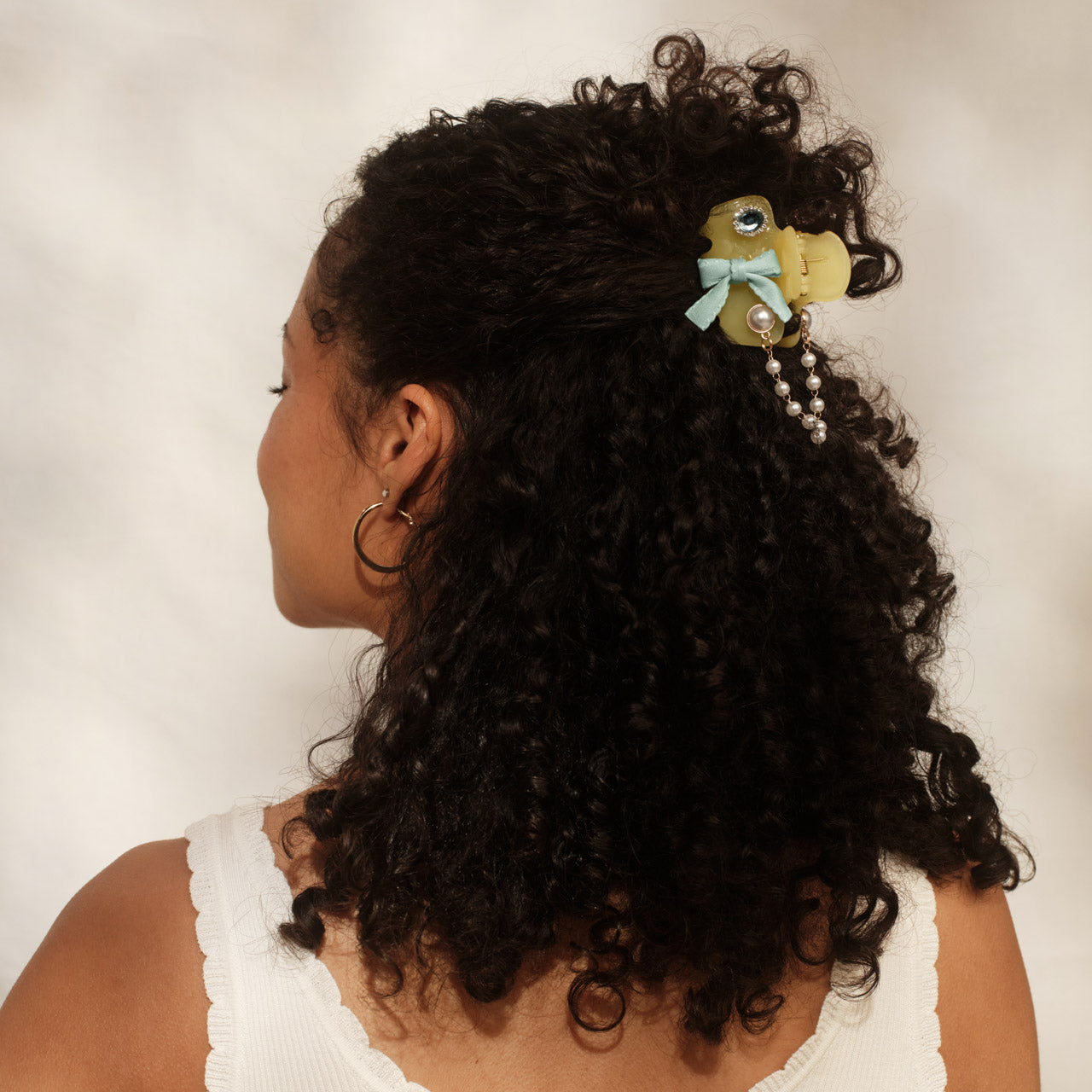 ๐ Best Seller | KitschPop Coastal Cottage Cloud Clip Set in Butter Yellow - Fast Delivery - Image 2