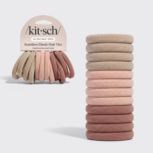 ⏳ Limited Edition | Rosewood Seamless Hair Elastics 12pc Set - Premium Quality