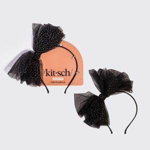 ⏳ Limited Edition | Black Glitter Tulle Headband - Free Shipping
