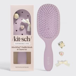 💎 Premium | KitschPop Paddle Brush in Soft Violet - 60% Off