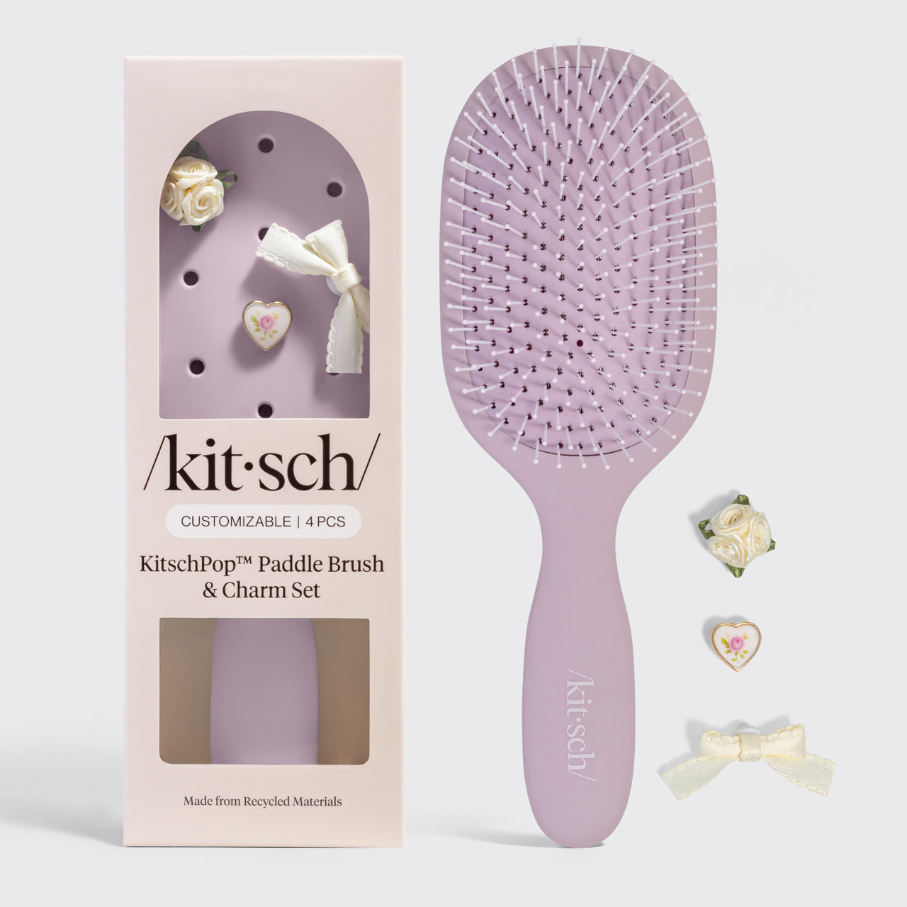 π Premium | KitschPop Paddle Brush in Soft Violet - 60% Off