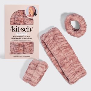 ⭐ Top Rated | Terracotta Spa Headband & Wristlets 3pc Set - Premium Quality