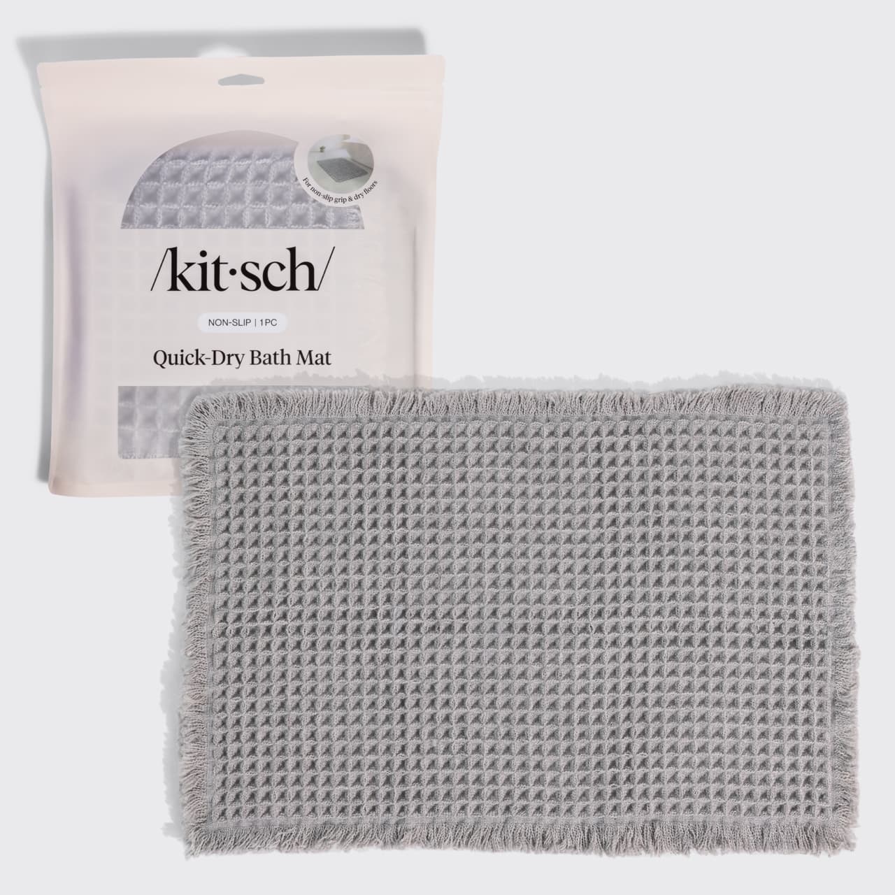 ✨ Must Have | Gray Quick-Dry Bath Mat - Special Deal Today