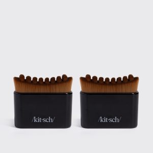 ⭐ Top Rated | Black Lymphatic Contour Face Brush - 2 Pack - Premium Quality