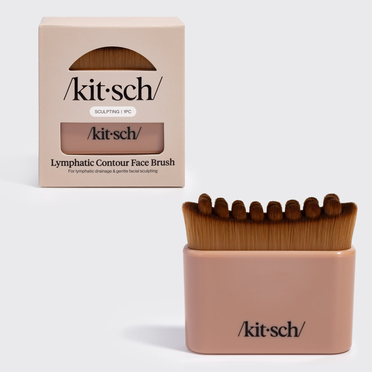 ⏳ Limited Edition | Terracotta Lymphatic Contour Face Brush - Free Shipping