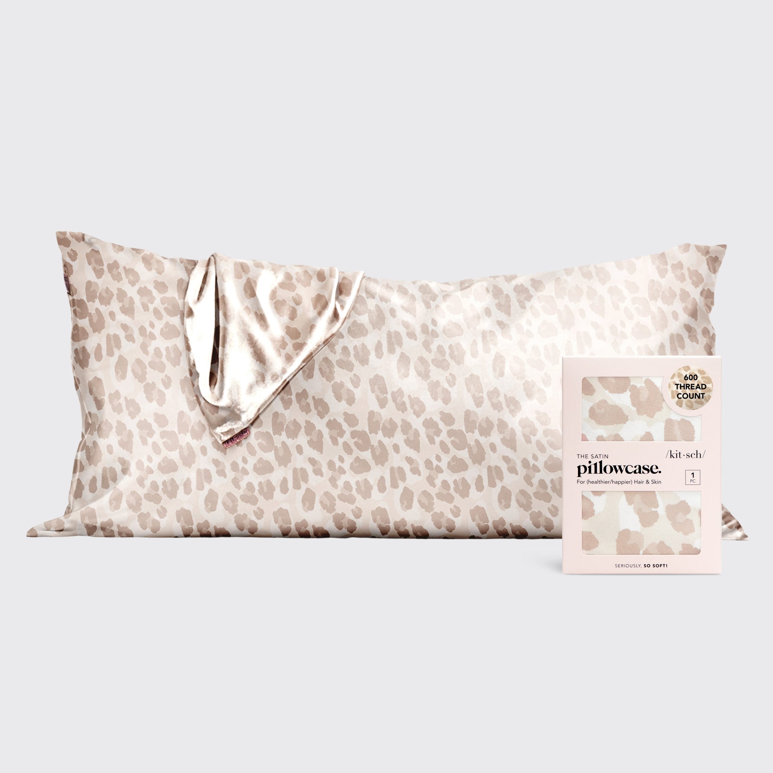 ✨ Must Have | Satin Pillowcase in Leopard 2 Pack - King - Premium Quality