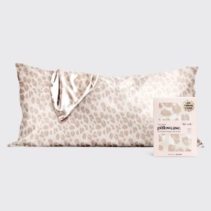🏆 Best Seller | Satin Pillowcase in Leopard 4 Pack - King - Fast Delivery