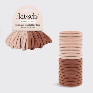 ✨ Must Have | Blush Elastic Hair Ties 20pc Set - Special Deal Today