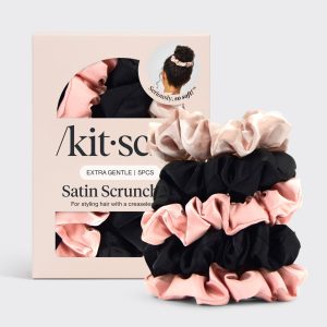 ⏳ Limited Edition | Satin Sleep Scrunchies 5pc Set - 60% Off