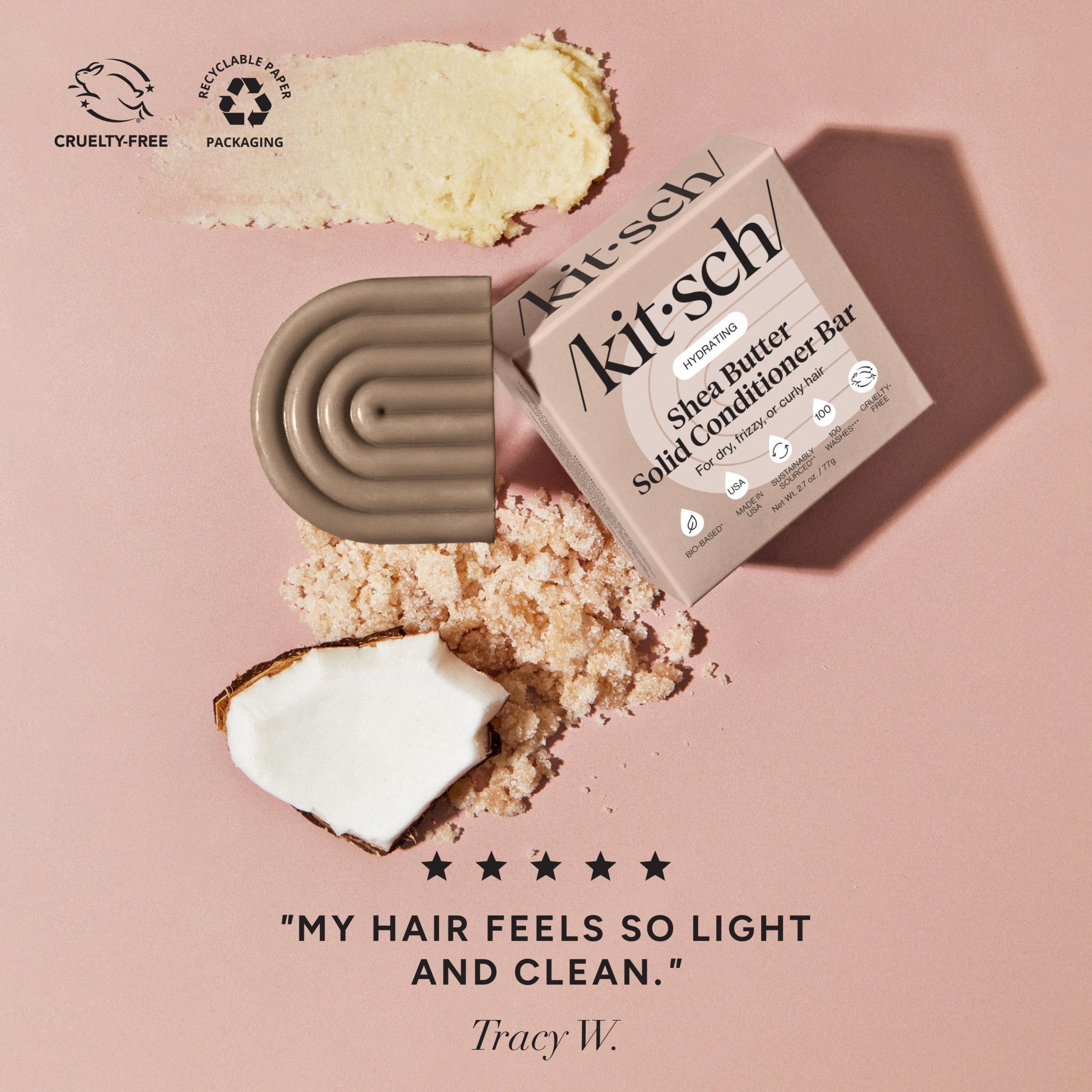 π Best Seller | Shea Butter Hydrating Solid Conditioner Bar - Free Shipping - Image 2
