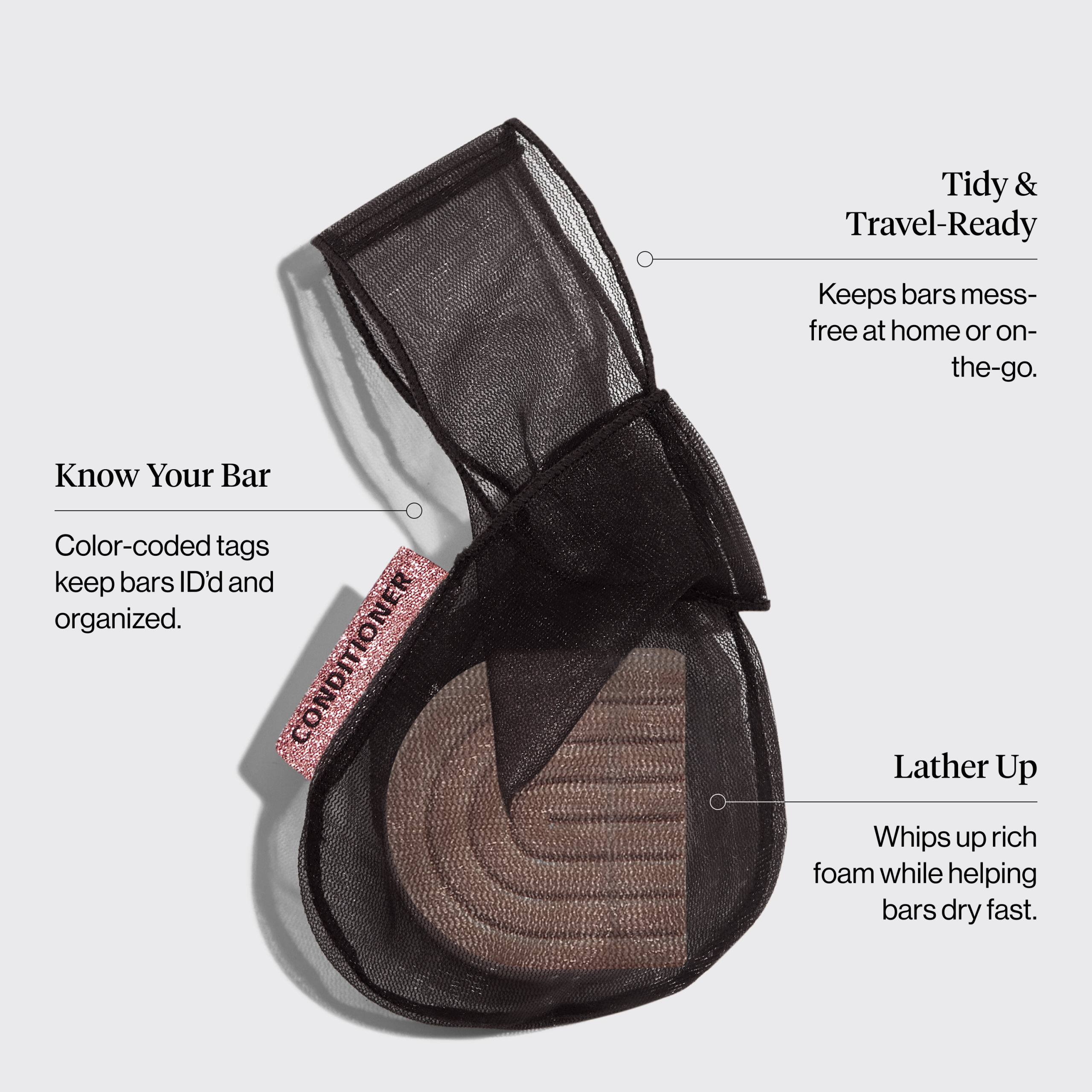 ✨ Must Have | Black Conditioner Bar Bag - Fast Delivery - Image 3