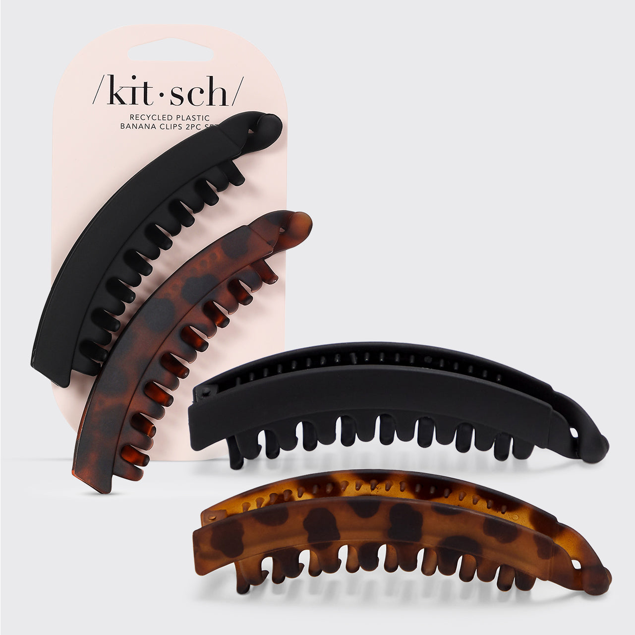 π Best Seller | Banana Clip 2pc- Black & Tort - Special Deal Today
