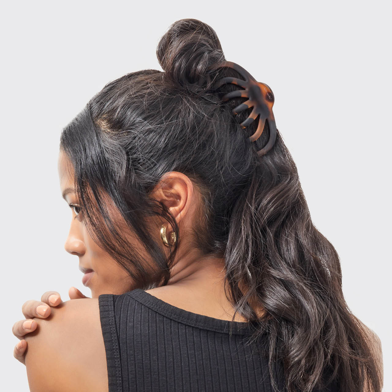✨ Must Have | Black & Tort Octopus Claw Clips 2pc Set - Fast Delivery - Image 4