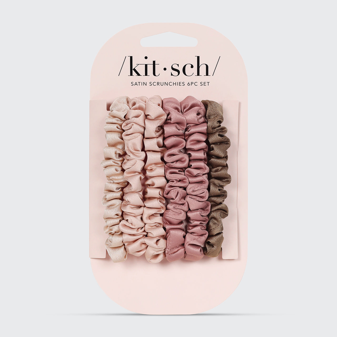 ⭐ Top Rated | Terracotta Ultra Petite Satin Scrunchies 6pc Set - Premium Quality - Image 2
