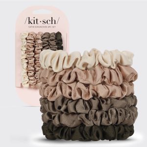 ⭐ Top Rated | Eucalyptus Ultra Petite Satin Scrunchies 6pc set - Fast Delivery
