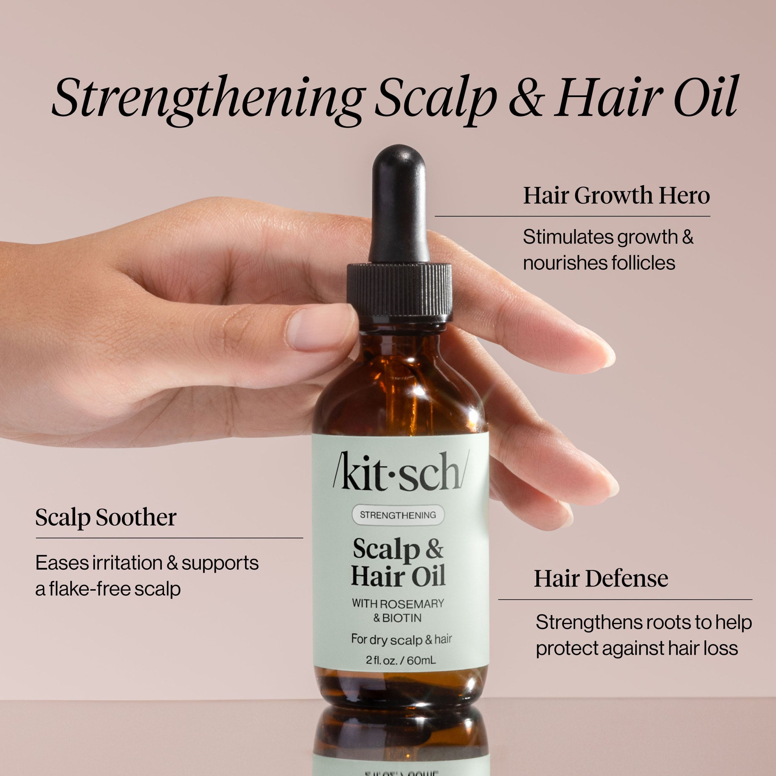 🔥 Hot Sale | Strengthening Rosemary & Biotin Scalp & Hair Oil - 2fl oz60mL - 60% Off - Image 3