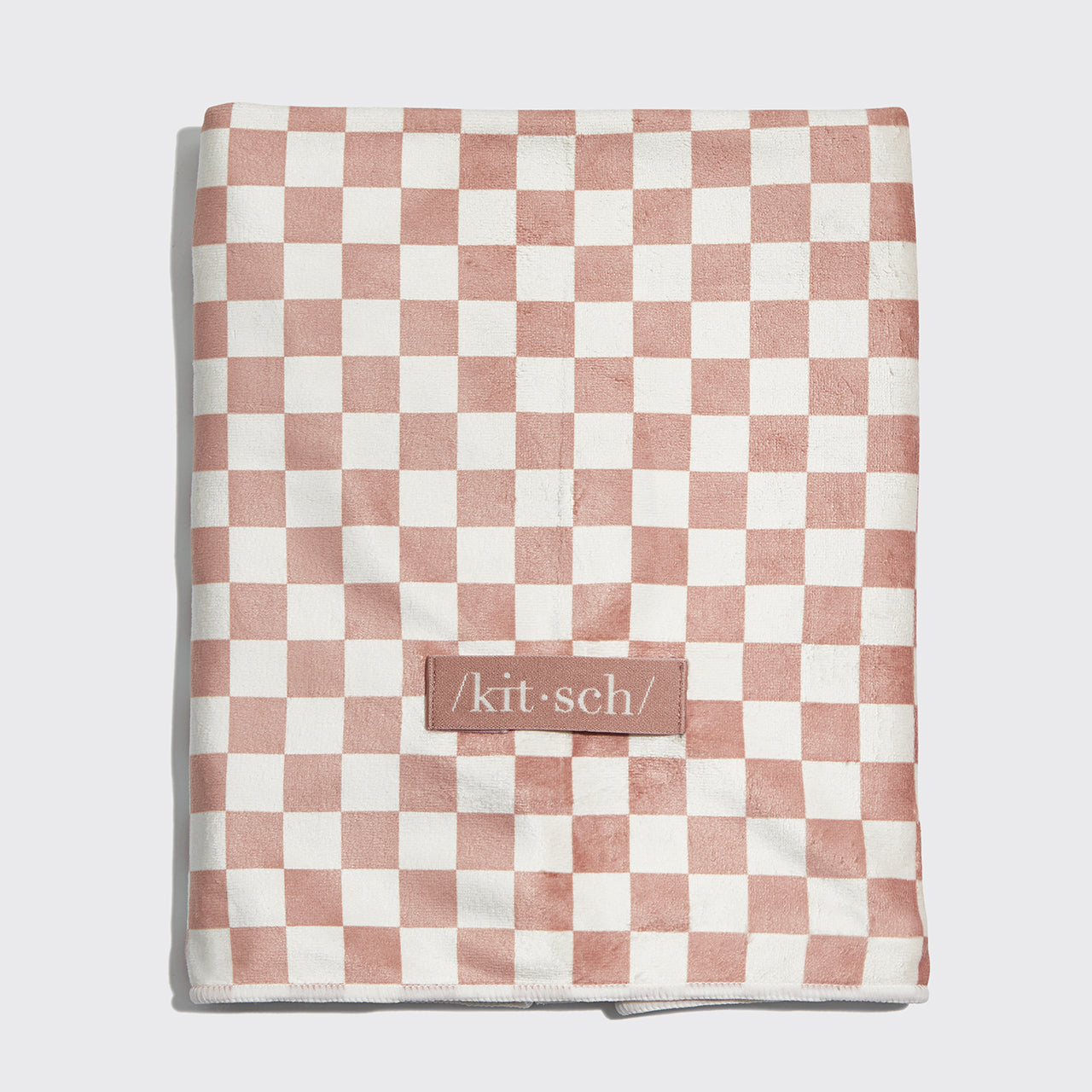 ๐ฅ Hot Sale | Terracotta Checker Satin Lined Flexi Shower Cap XL Hair Towel Bundle - Special Deal Today - Image 4