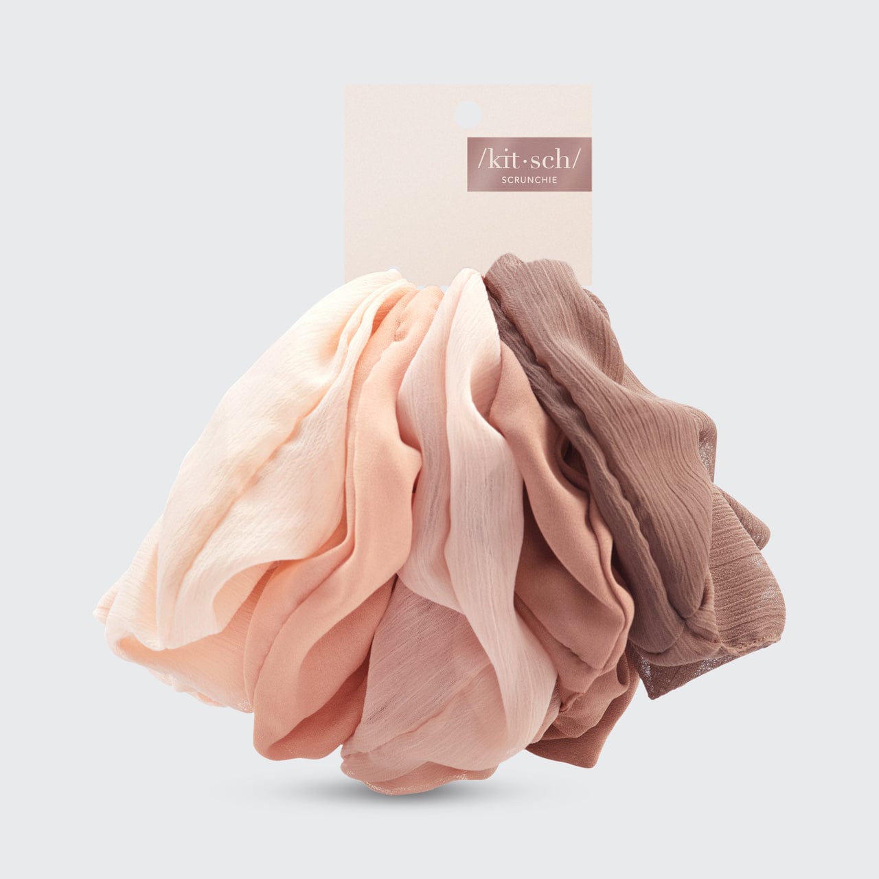 🏆 Best Seller | Crepe Scrunchies in Terracotta - 60% Off - Image 3