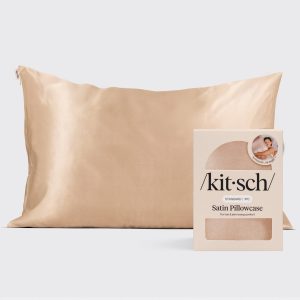 π Premium | Satin Pillowcase in Champagne - Free Shipping