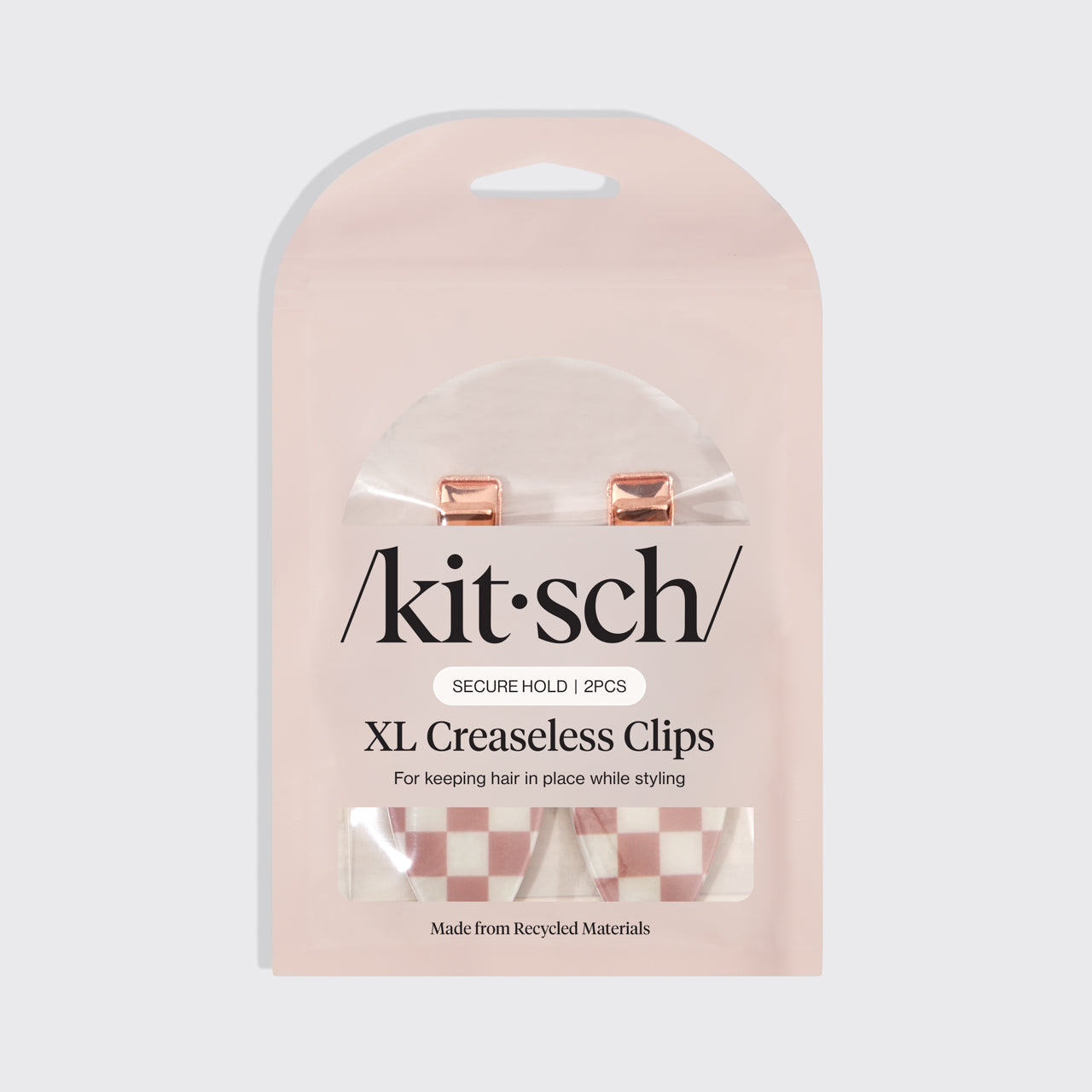 π₯ Hot Sale | XL Terracotta Checker Creaseless Clips 2pc Set - Special Deal Today - Image 3