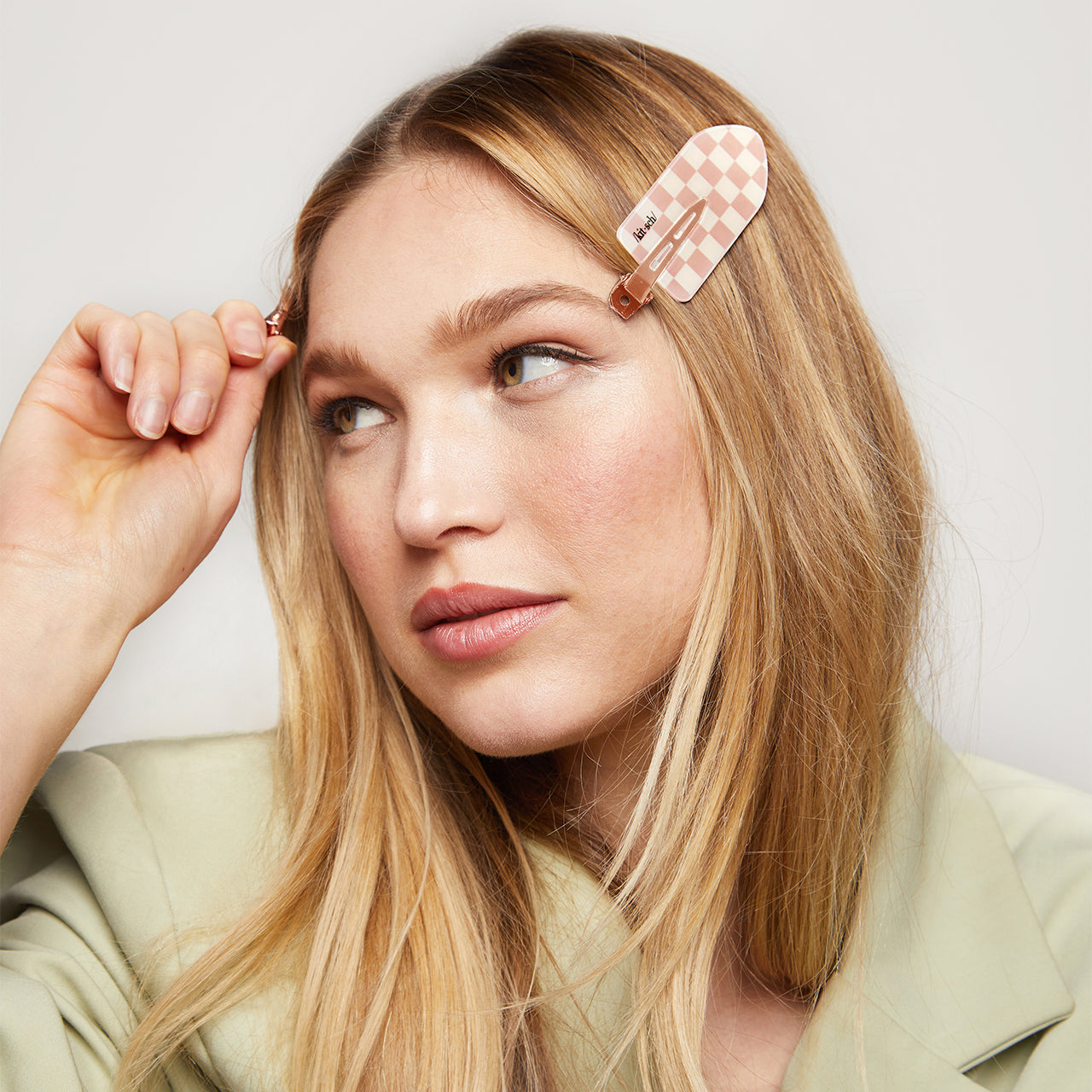 π₯ Hot Sale | XL Terracotta Checker Creaseless Clips 2pc Set - Special Deal Today - Image 5