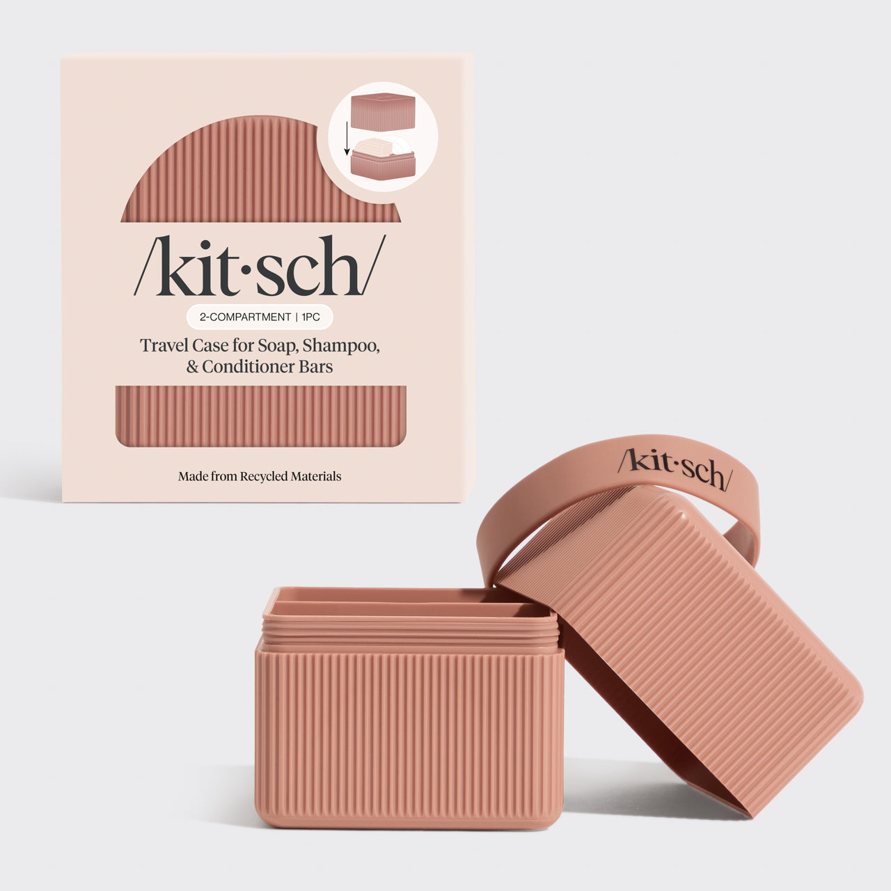 ⏳ Limited Edition | 2-Compartment Travel Case - Terracotta - Special Deal Today