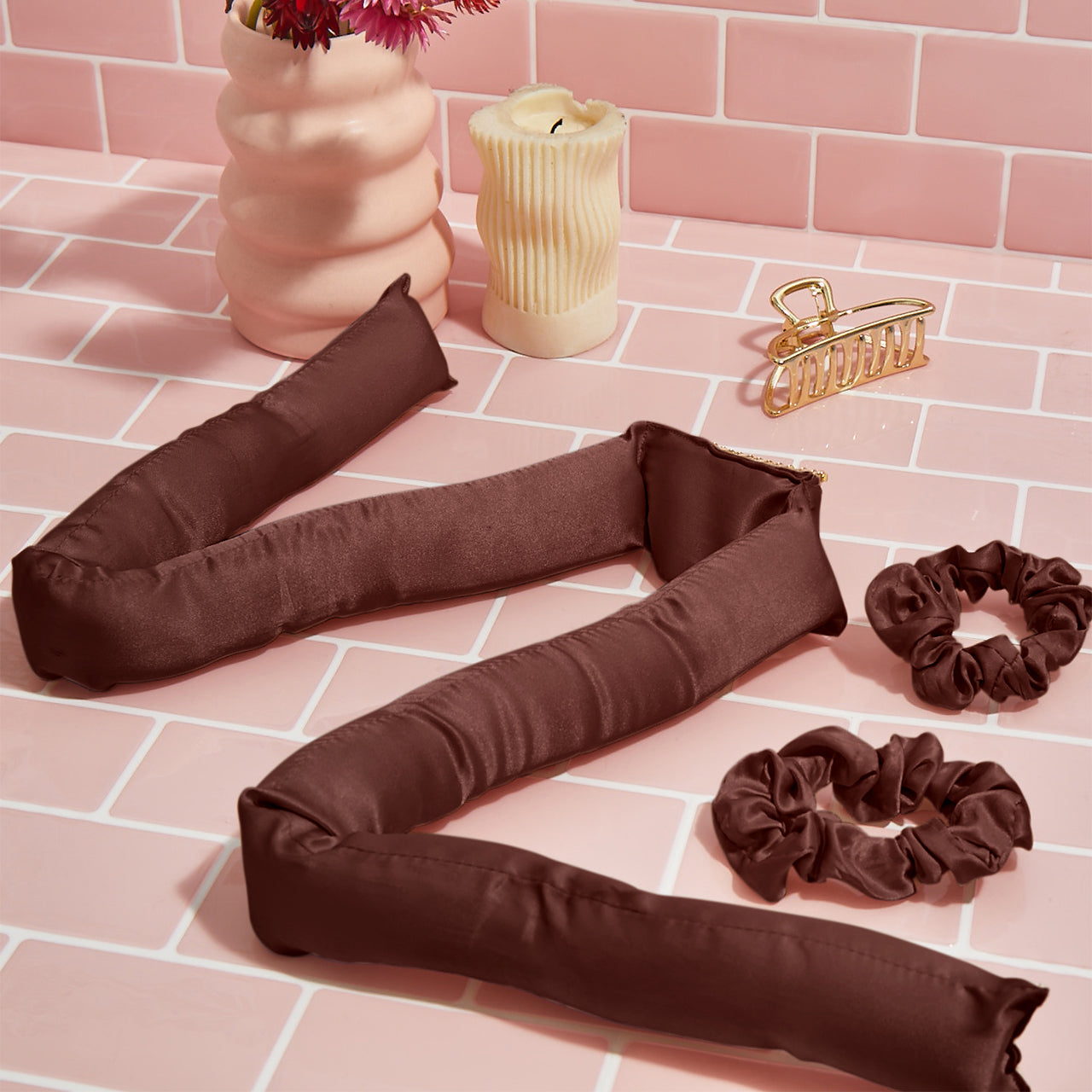 🔥 Hot Sale | Chocolate XL Satin Heatless Curling Set - Fast Delivery - Image 6