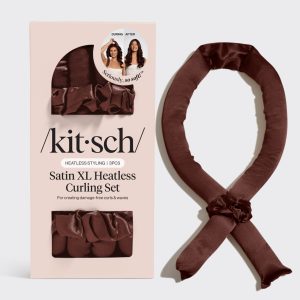 🔥 Hot Sale | Chocolate XL Satin Heatless Curling Set - Fast Delivery