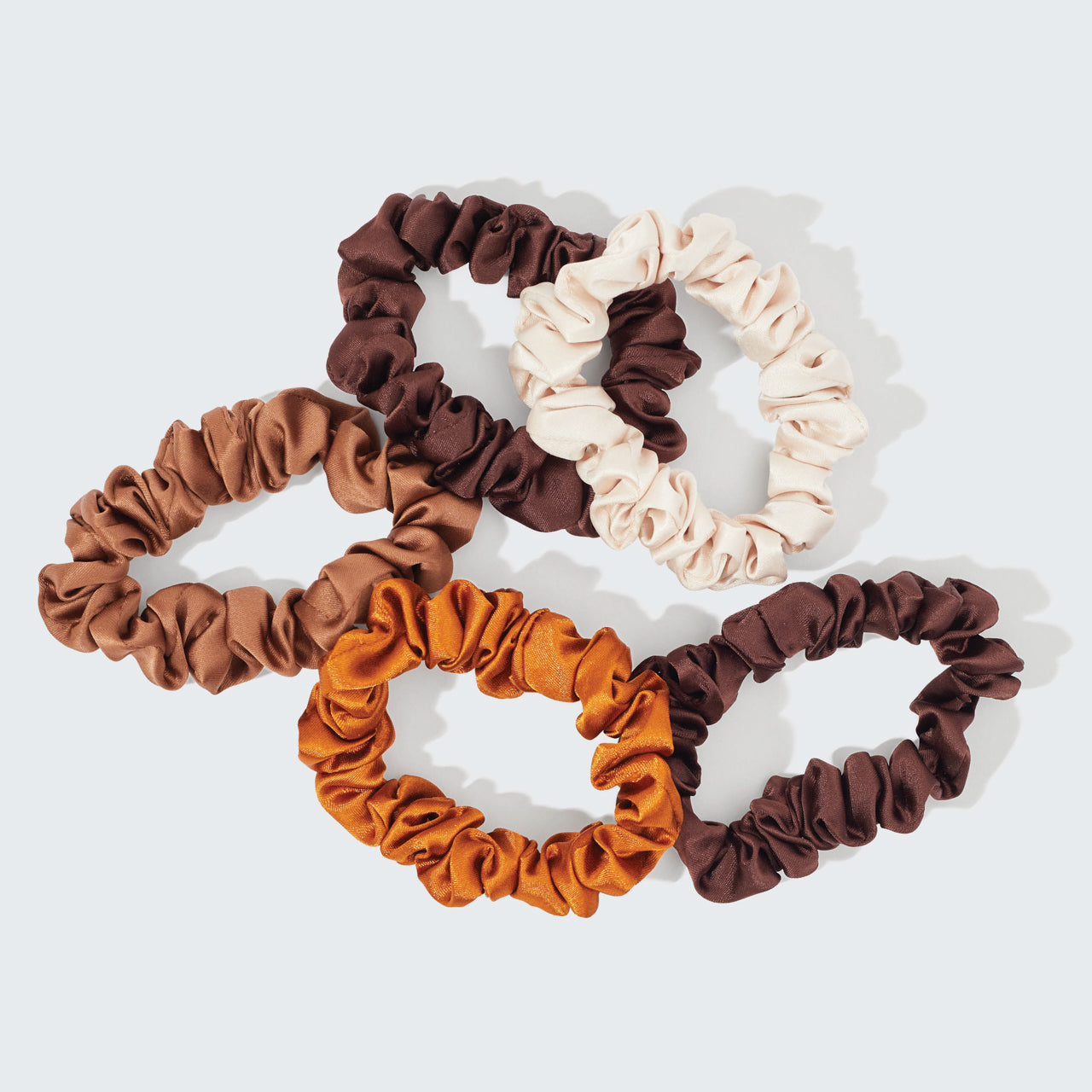 ✨ Must Have | Sedona Satin Petite Scrunchies 5pc Set - Free Shipping - Image 4