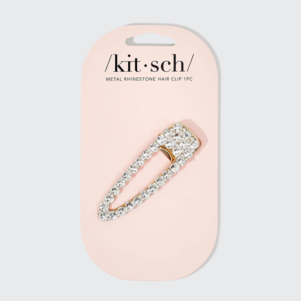✨ Must Have | Metal Rhinestone Large Open Shape Hair Clip - Gold - Fast Delivery - Image 3