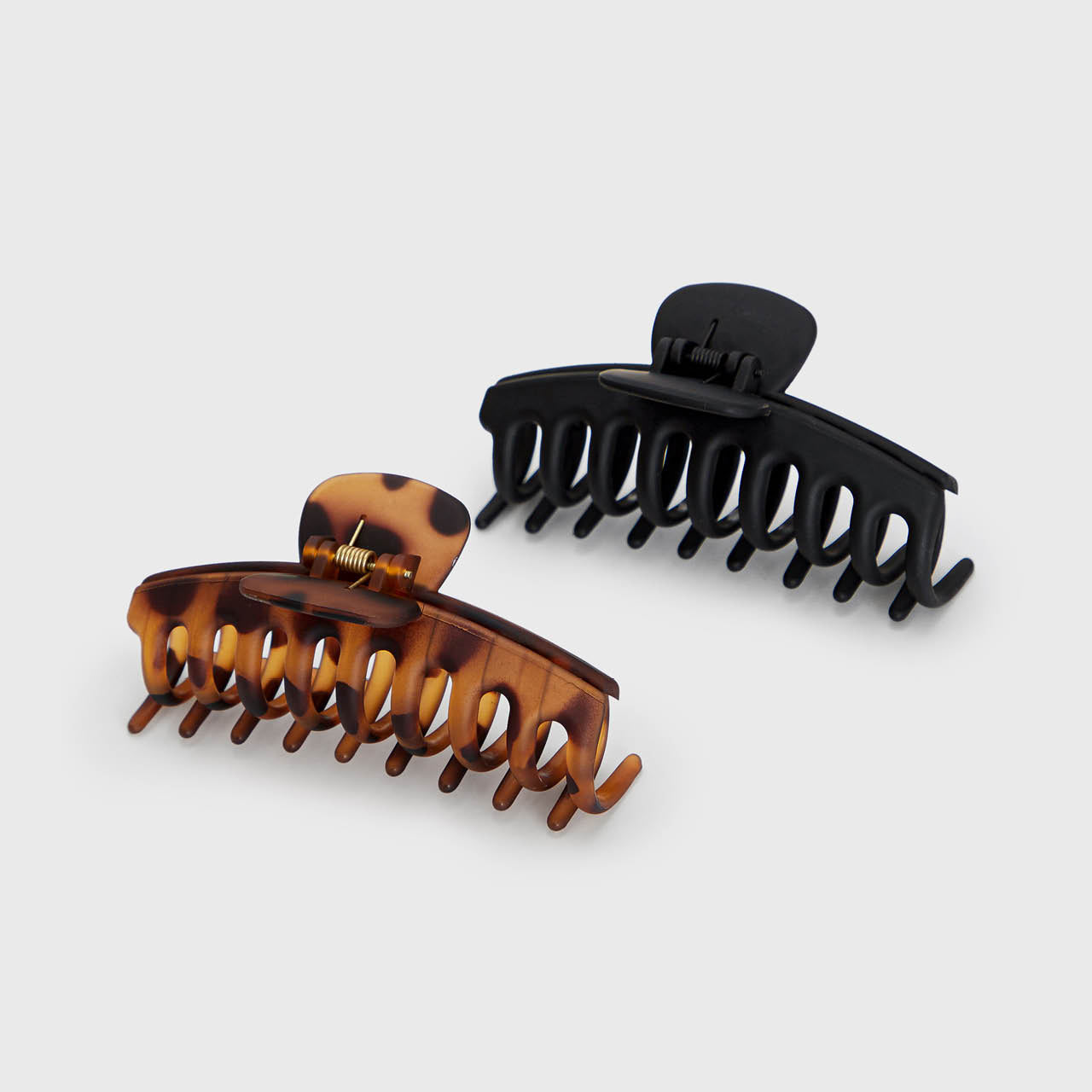 🔥 Hot Sale | Black & Tort Matte Claw Clips 2pc Set - Oversized - Free Shipping - Image 3