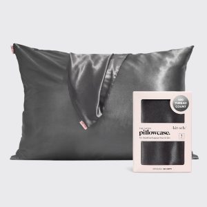 ✨ Must Have | Satin Pillowcase in Charcoal 4 Pack - Premium Quality