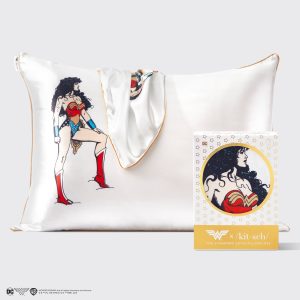 ✨ Must Have | Kitsch x Wonder Woman Satin Pillowcase in Believe in Wonder - Fast Delivery