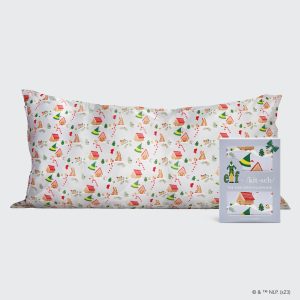 💎 Premium | Kitsch x elf Satin Pillowcase in Periwinkle Christmas - King - Premium Quality